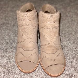 Vince Camuto Block Heel Booties.